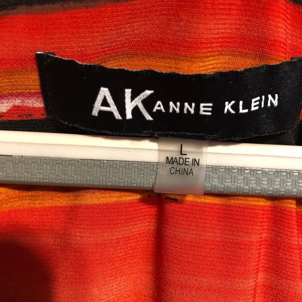 LIKE NEW! Anne Klein Multi Color Striped Sheath Dress Size Large - Picture 2 of 6